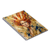 Carnet Déesse celtique du feu Brigid Art Fantastique à fe (Côté Droit)