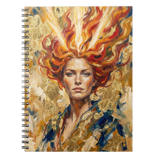 Carnet Déesse celtique du feu Brigid Art Fantastique à fe (Devant)