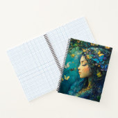 Carnet Déesse de la forêt enchantée avec papillons (1) (Intérieur)