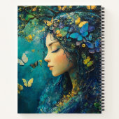 Carnet Déesse de la forêt enchantée avec papillons (1) (Dos)