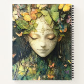 Carnet Déesse de la forêt enchantée avec papillons (2) (Dos)