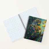 Carnet Déesse de la forêt enchantée avec papillons (3) (Intérieur)