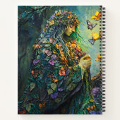 Carnet Déesse de la forêt enchantée avec papillons (3) (Dos)