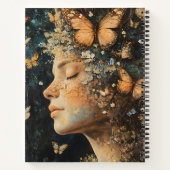 Carnet Déesse de la forêt enchantée avec papillons (4) (Dos)