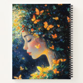 Carnet Déesse de la Forêt Enchantée avec Papillons (5) (Dos)