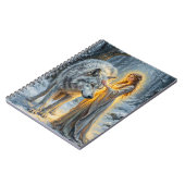 Carnet Déesse de l'hiver & Loup Blanc (Côté gauche)