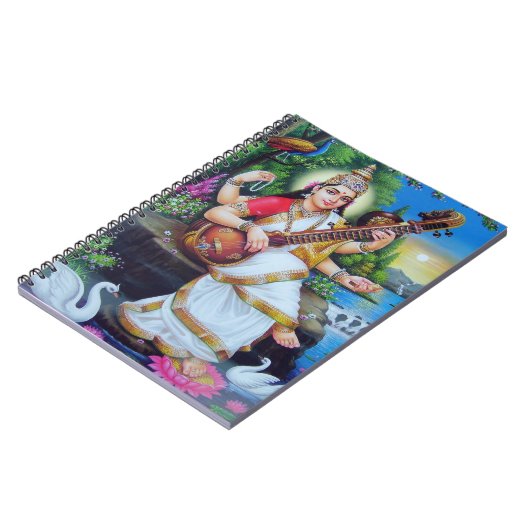 Carnet Déesse indoue Saraswati (Côté gauche)