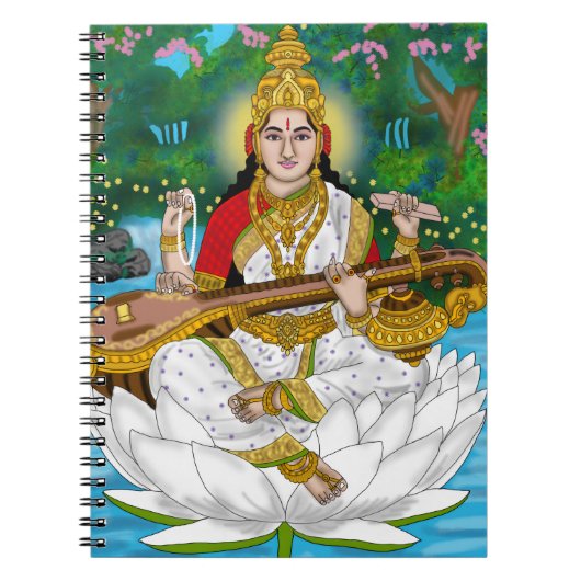 Carnet Déesse Saraswati (Devant)