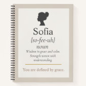 Carnet Defined by Name Spiral Notebook (Devant)