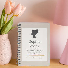 Carnet Defined by Name Spiral Notebook