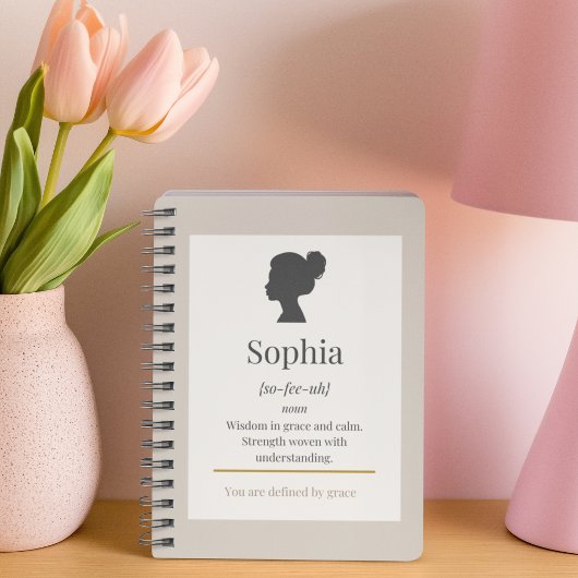 Carnet Defined by Name Spiral Notebook