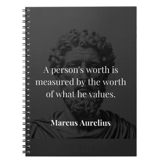 Carnet Définir une valeur : Marcus Aurelius sur les valeu (Devant)