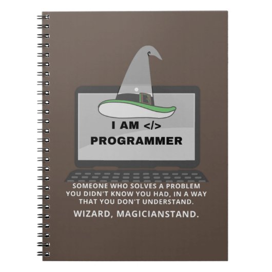 Carnet Définition amusante du programmeur (Devant)