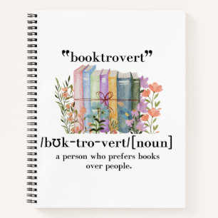 Carnet Définition de "Booktrovert"