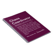 Carnet Définition de Coordinateur de Chaos Personnalisé (Côté Droit)