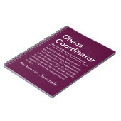 Carnet Définition de Coordinateur de Chaos Personnalisé (Côté gauche)