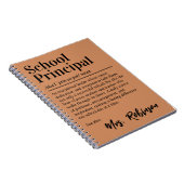 Carnet Définition de directeur d'école Citation Couvertur (Côté Droit)