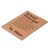 Carnet Définition de directeur d'école Citation Couvertur (Côté gauche)