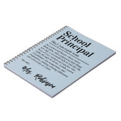 Carnet Définition de directeur d'école Citation Couvertur (Côté gauche)