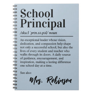 Carnet Définition de directeur d'école Citation Couvertur