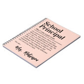 Carnet Définition de directeur d'école Citation Couvertur (Côté gauche)