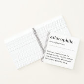 Carnet Définition de l'ilurophile - Amoureux des chats (Intérieur)