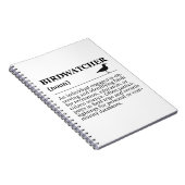 Carnet Définition de l'ornithologue Observation Identific (Côté Droit)