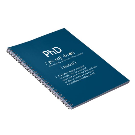 Carnet définition de phd drôle (Côté Droit)