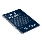 Carnet Définition de Proviseur de Lycée Citation Bleu Mar (Côté Droit)