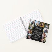 Carnet Définition de Stepdad avec 10 photos et noms perso (Intérieur)