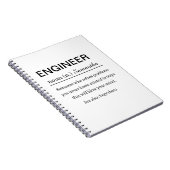 Carnet Définition d'ingénieur personnalisée (Côté Droit)