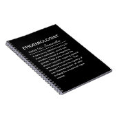 Carnet Définition personnalisée d'épidémiologiste drôle (Côté Droit)