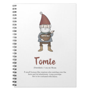 Carnet Définition suédoise Tomte Gnome