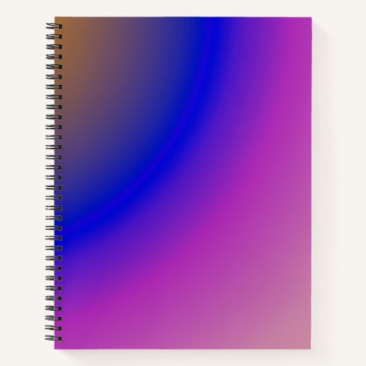 Carnet dégradé Abstrait d'aquarelle rose holo et violet (Devant)