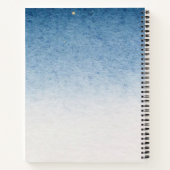 Carnet dégradé blanc bleu (Dos)