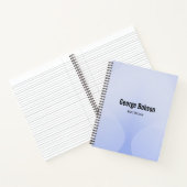 Carnet Dégradé bleu géométrique (Intérieur)