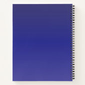 Carnet Dégradé Bleu Indigo (Dos)