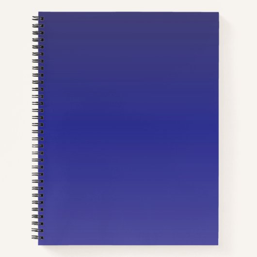Carnet Dégradé Bleu Indigo (Devant)