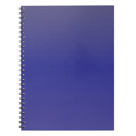 Carnet Dégradé Bleu Indigo (Devant)