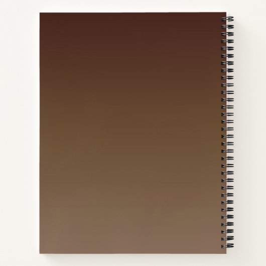 Carnet Dégradé Brown (Dos)