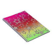 Carnet Dégradé de Noël parties scintillant brillant confe (Côté Droit)