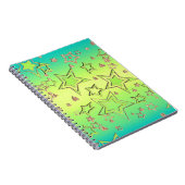 Carnet Dégradé de Noël parties scintillant brillant confe (Côté Droit)