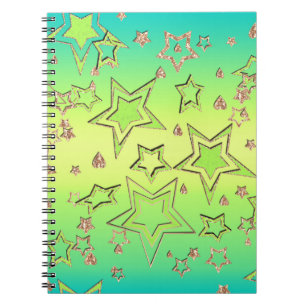 Carnet Dégradé de Noël parties scintillant brillant confe