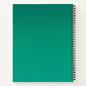 Carnet Dégradé de vert feuillage (Dos)