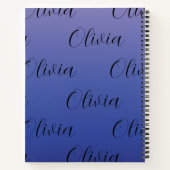 Carnet Dégradé de violet et de bleu (Dos)
