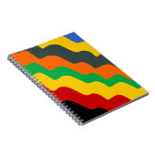 Carnet Dégradé des vagues océaniques de couleur vive (Côté Droit)