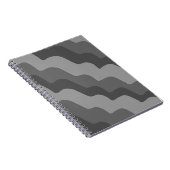 Carnet Dégradé des vagues ondulées gris (Côté Droit)