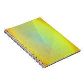 Carnet Dégradé géométrique jaune moderne (Côté Droit)