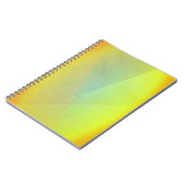 Carnet Dégradé géométrique jaune moderne (Côté gauche)