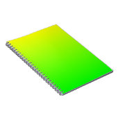 Carnet Dégradé jaune vert minimaliste (Côté Droit)